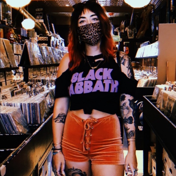 Velvet grommet shorties - Picture 1 of 5